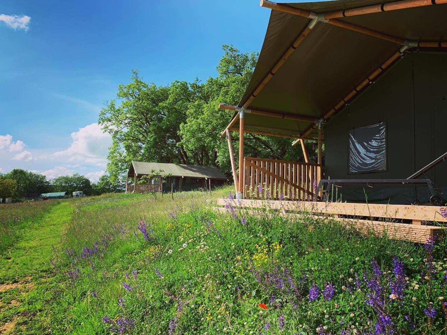 Safari Tent With A Beautiful View At Lot Sous Toile Tente de luxe